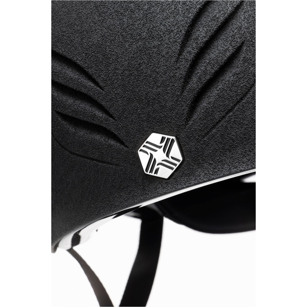 2025 Charles Owen Phoenix Helmet PHXBS - Black Silver